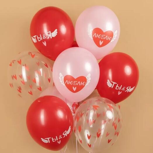 Шары латекс "Люблю"