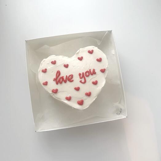 Бенто торт «Love you», День Святого Валентина, девушке, жене