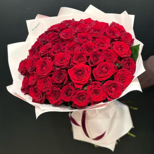 Букет из 51 красной розы🌹