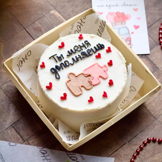 Бенто торт (vegan) для влюбленных пазлы