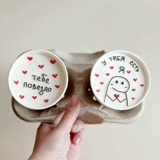 Cake to go "У тебя есть я", торт в стакане 2 шт - трайфлы