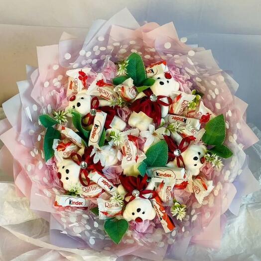 Сладкие букеты "Сладкий мишка"