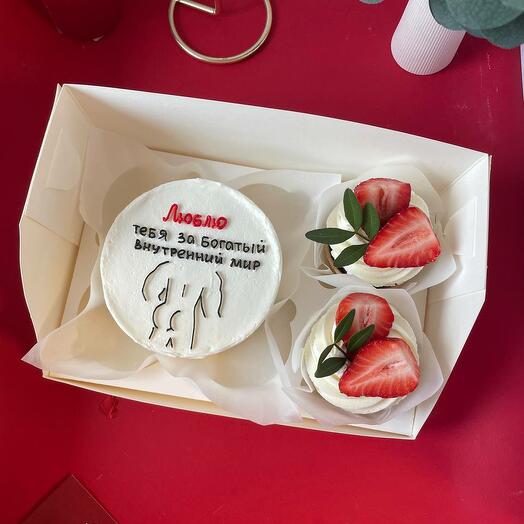 Бенто и капкейки мужчине