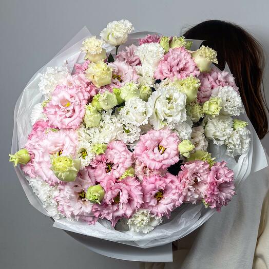 Egy finom liziantusz csokor