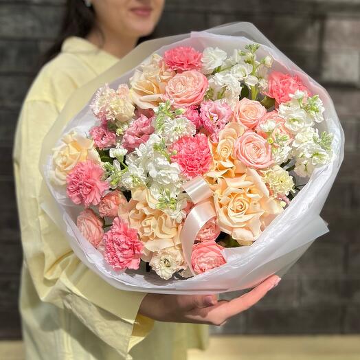 🌸Пышный букет в розовой гамме, SL 482