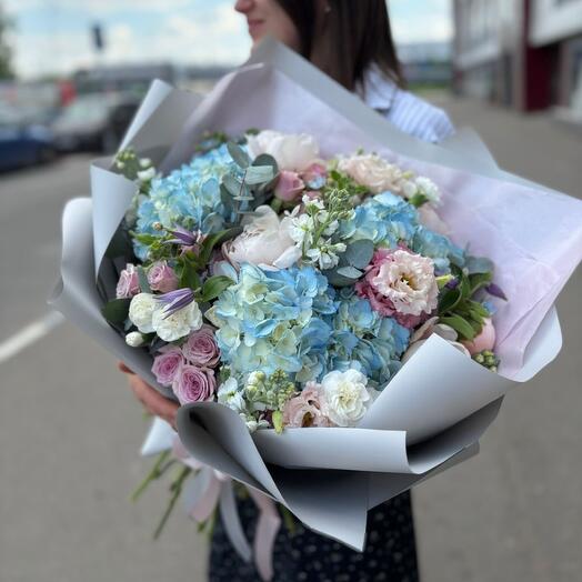 Букет «Нежность с Гортензией»