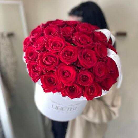 АКЦИЯ🌹Цилиндр красные розы😍🌹