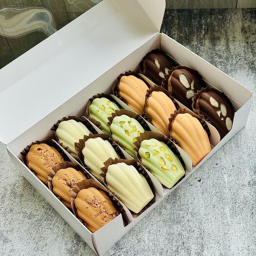 Набор печенья Мадлен с начинками, 15 шт. Оригинальный подарок