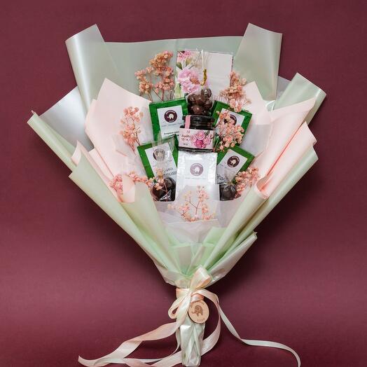 Букет "Кофейное очарование" — подарок для женщины, для мамы 🎁