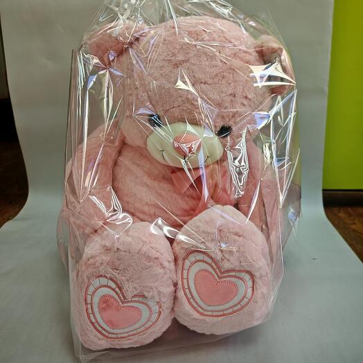 Медведь розовый