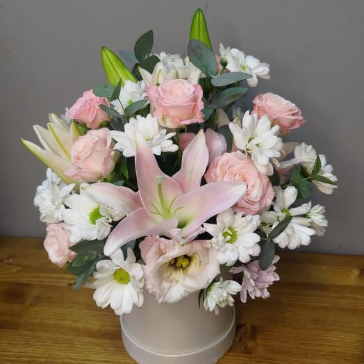 Цветы в коробке Ароматное Лето💝