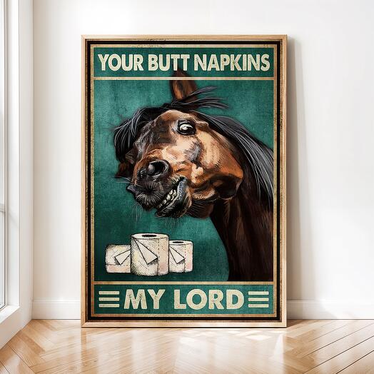 Интерьерный постер "Лошади" винтажная картина 02-0196