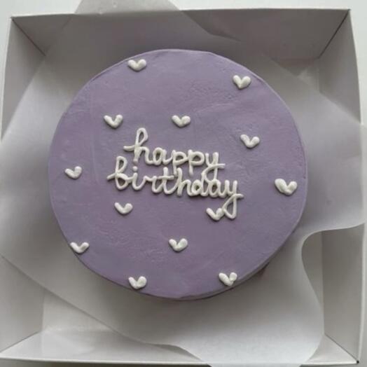 Бенто торт happy birthday с сердечками