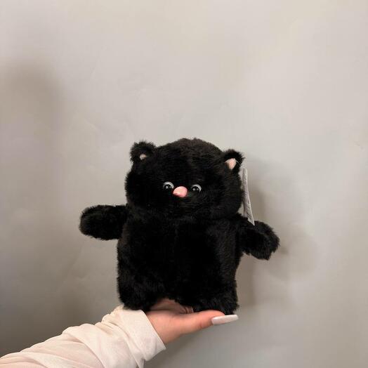 Игрушка кот упитанный черный