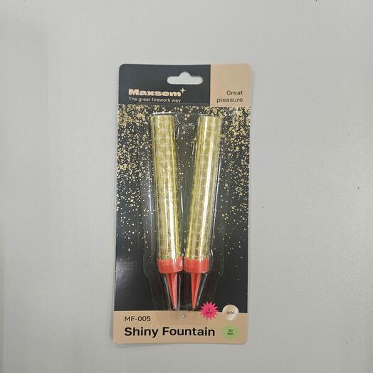 Тортовая свеча Shiny Fountain ЗОЛОТО