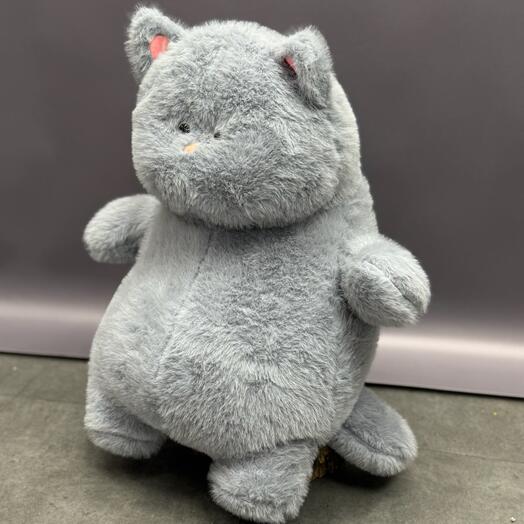 Мягкая игрушка серый кот