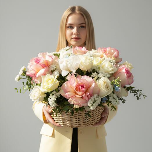 Корзина с цветами1