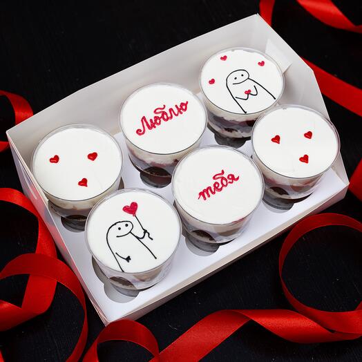 Трайфлы "Люблю тебя", набор 6 шт