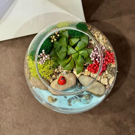 Шарик с цветком подарок маме