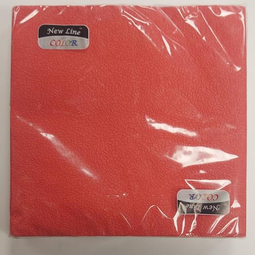 Салфетки бумажные New line FRESCO «Красный», 2 слоя, 33×33 см, 20 шт