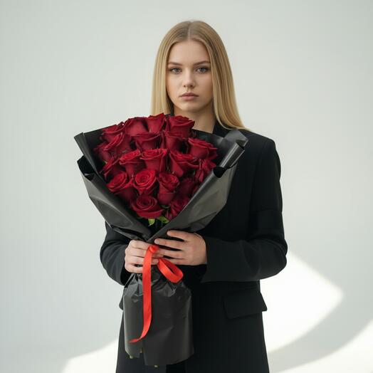 Букет 20 красных роз