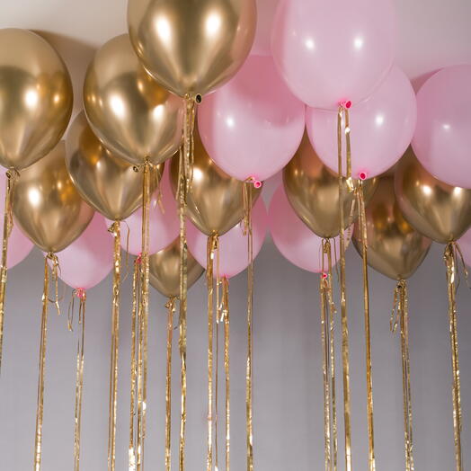 Набор гелиевых шаров с дождиком  «Летний дождь»