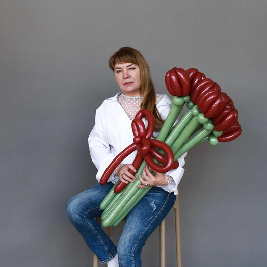 Набор шариков-цветов на день рождения