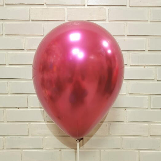 Шар хром малиновый