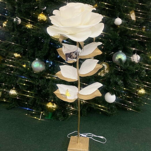 Торшер Роза золотая