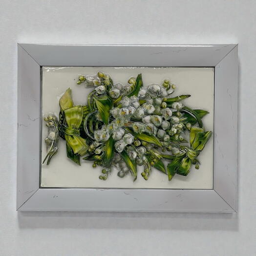 Картина объемная «Ландыши» (рамка в подарок)