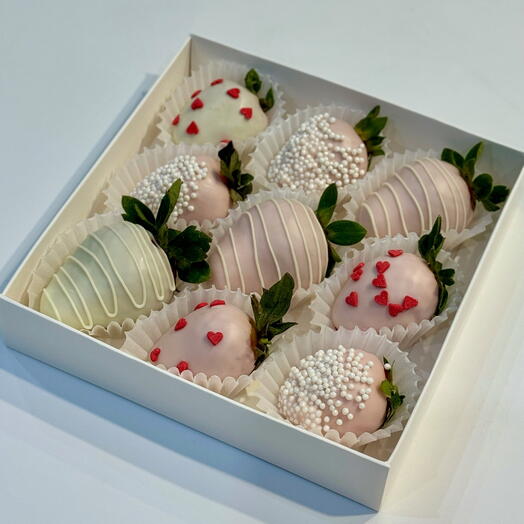 Клубника в шоколаде, набор нежность 9шт