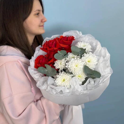 Букет с французскими розами