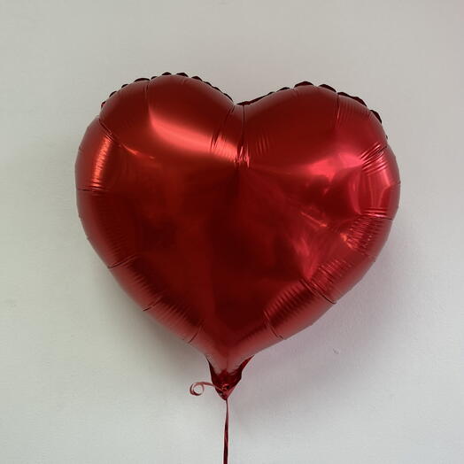 Воздушный шар Сердце красное 18