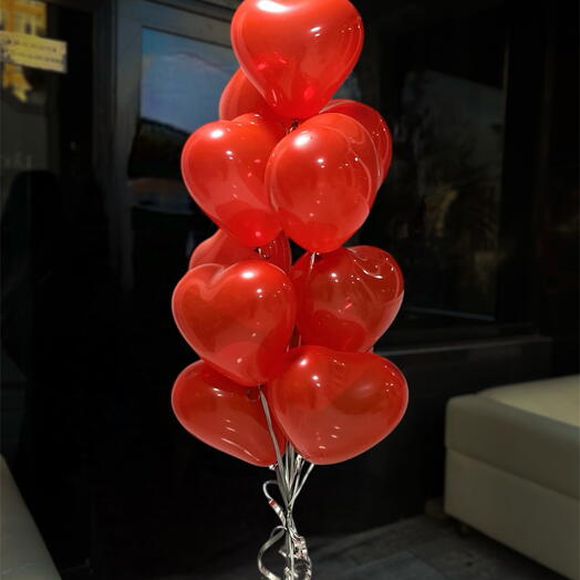 Set of hearts 11 pcs