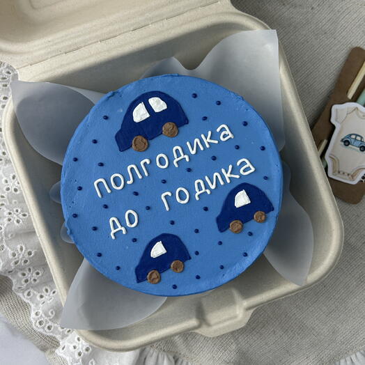 Бенто торт детский с машинками