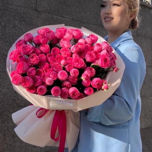 Кустовые розы жизель 2