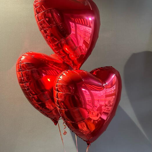 Шары сердца ♥️ , 3 шт