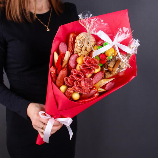 Съедобный букет «Бим-Шот» красный