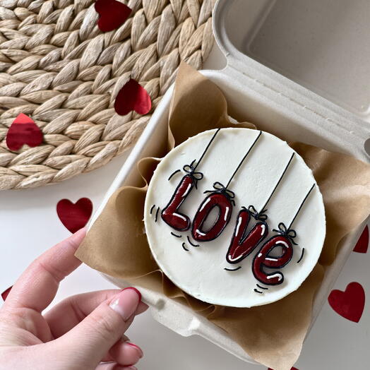 Бенто торт "LOVE" для второй половинки