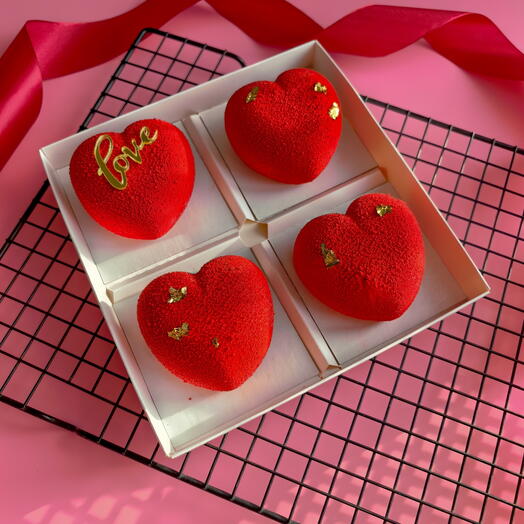 Муссовые сердечки Love