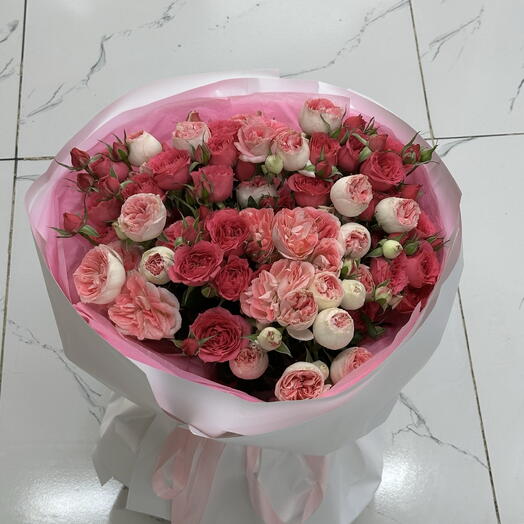 Букет микс из спрей-роз