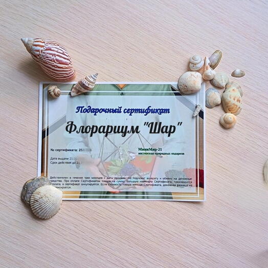 Подарочный сертификат "Шар"