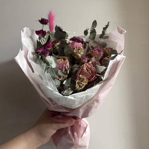 Букет-комплимент с розами🌹🎀