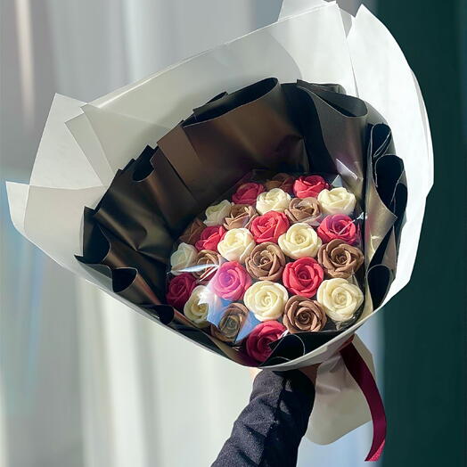 Букет из 27 шоколадных роз 🤎