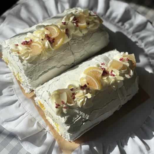 Меренговый рулет со вкусом «Мак-лимон»