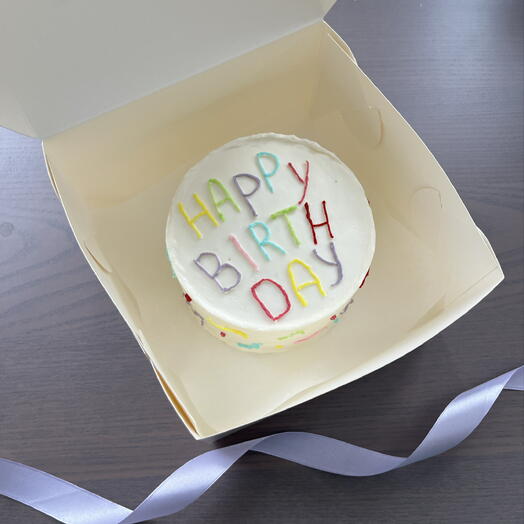 Бенто торт яркий happy birthday