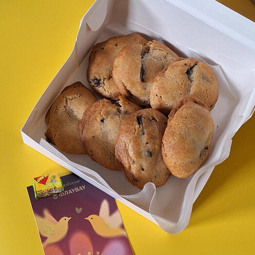 Galletas suaves "2 chocolates" hechas a mano M, 6 piezas por Caja