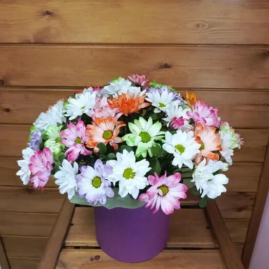 Композиция из хризантемы 💜