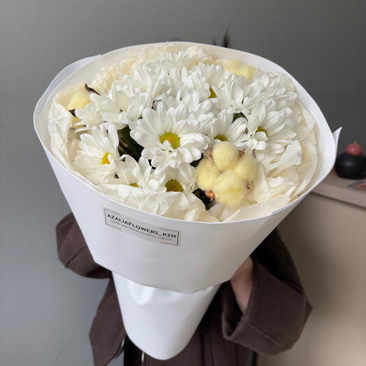 S букет ромашек