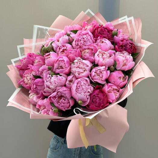Букет из 35 пионов 🌸